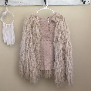 free people shag jacket ••